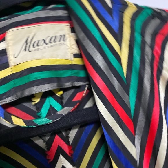 Vintage 1940’s Rainbow Striped Swing Coat - Picture 9 of 9